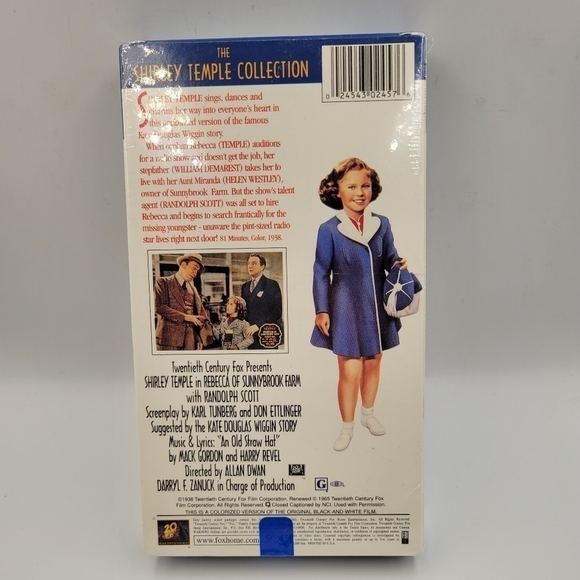 20th Century Fox Presents “Rebecca of Sunnybrook Farm” with Shirley Temple VHS - Picture 2 of 3